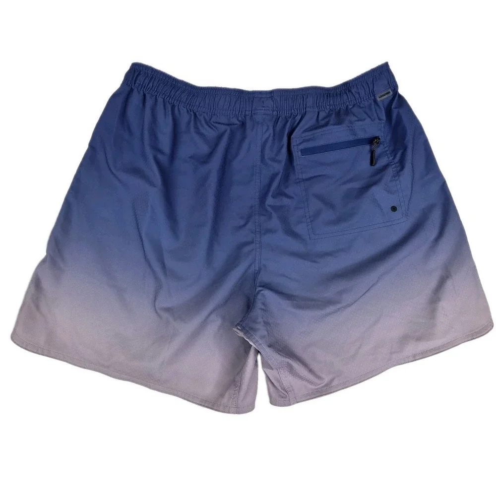 Legends Saylor Swim Shorts Mens XXL Blue Gradient Ombre Drawstring Hybrid Casual